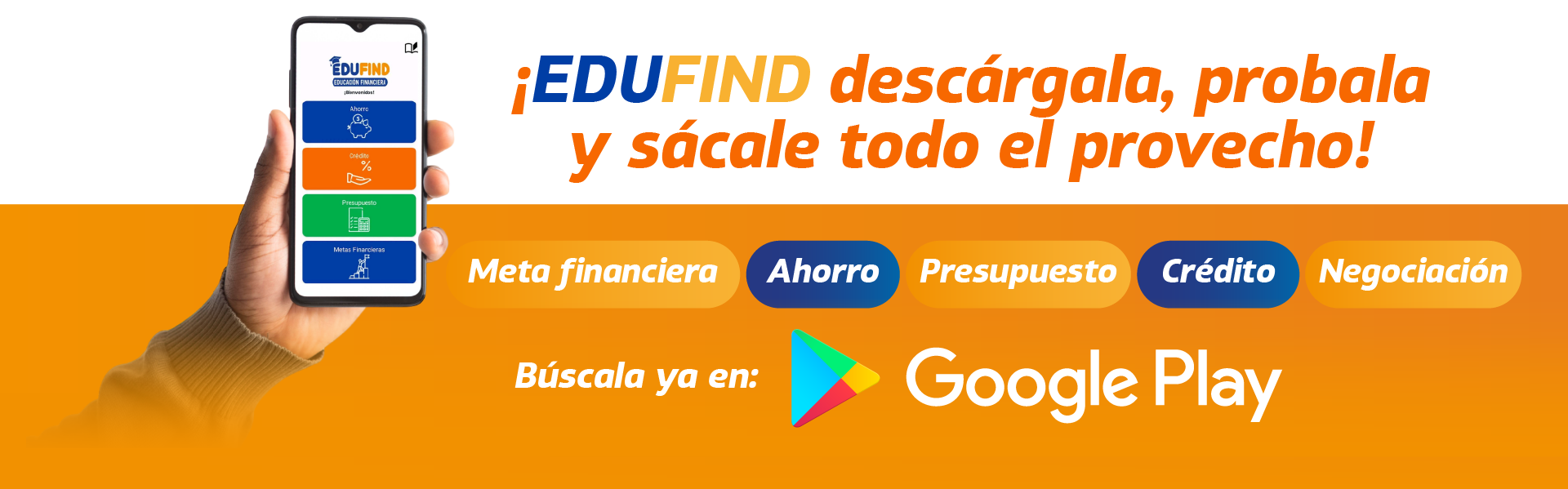¡EDUFIND descárgala, probala y sácale todo el provecho!